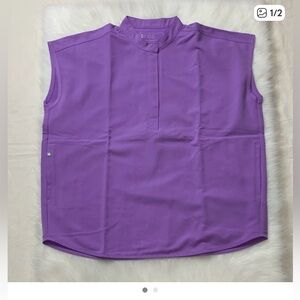 Figs Women's  Purple Lavender Top and Pants Scrubs Set